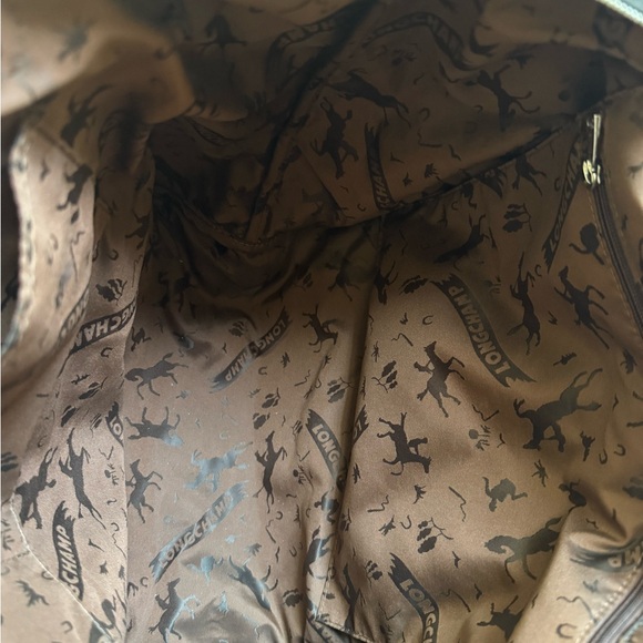 COPY - Longchamp Le Pilage Cuir Black Leather Tote $530 - Picture 11 of 12